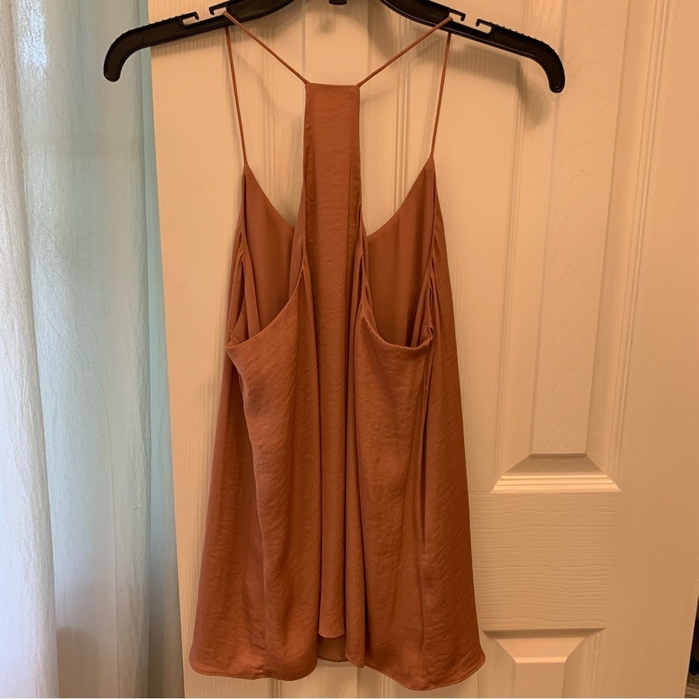 Naked Zebra Orange Brown Sleeveless Camisole Backless